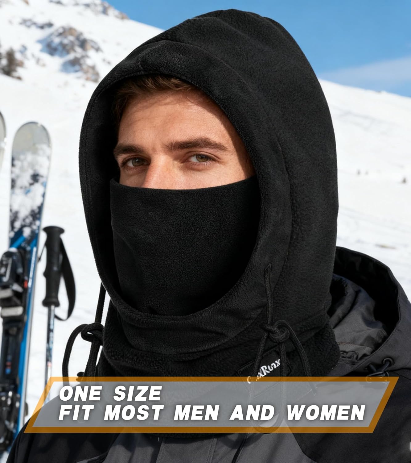 Balaclava Winter Face Mask Windproof Fleece Ski Mask Cold Weather Neck and Face Warmer for Men and Women - Image 4