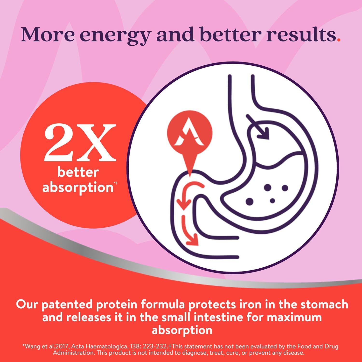 Active Iron Prenatal, Iron Supplement + Prenatal Vitamins for Women, 30 Non-Constipating Capsules + 30 Time-Release Multivitamins, Pregnancy, Breastfeeding & Postpartum Essentials - Image 3