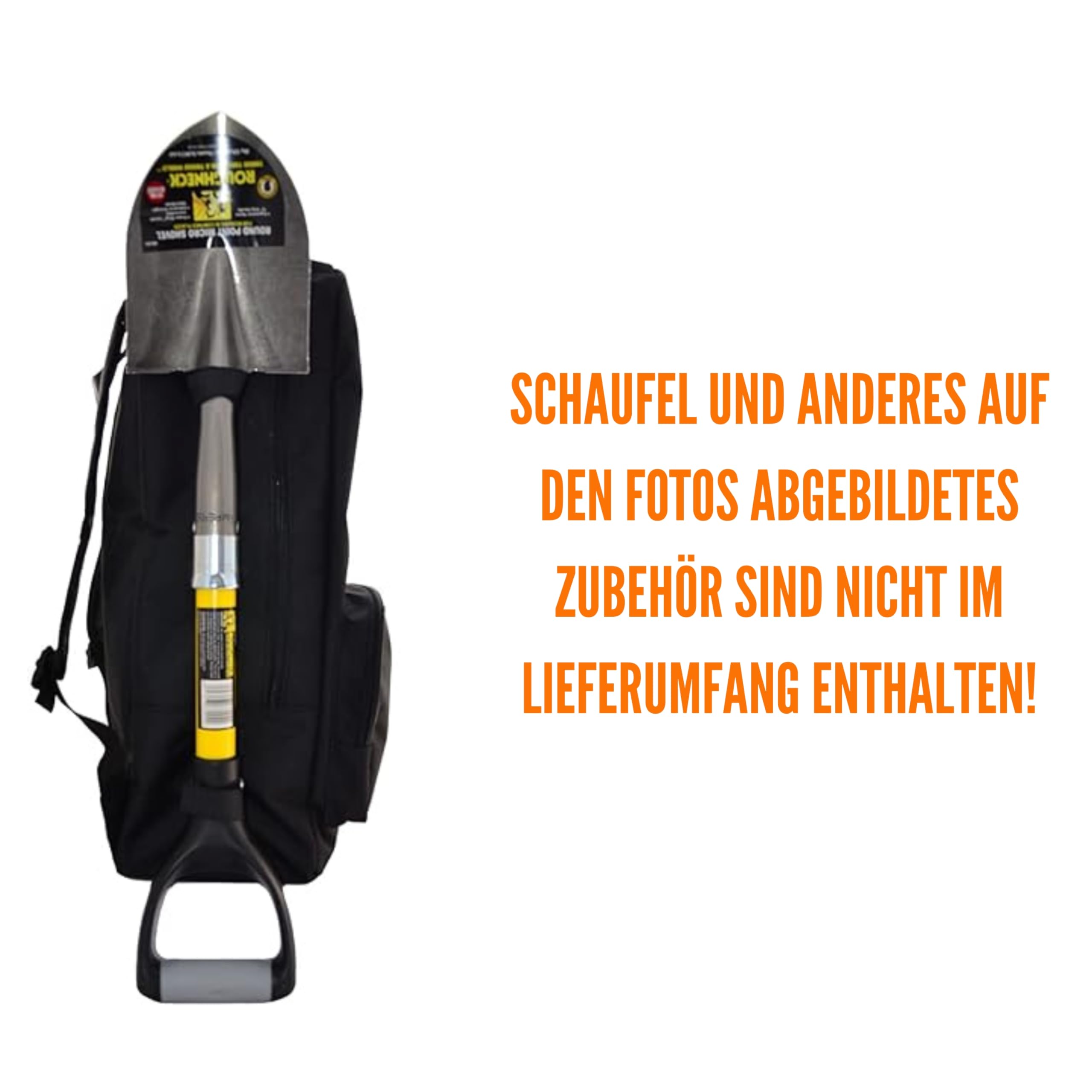 HD Rucksack für Metalldetektor und Zubehör - mit Schaufelhalterung