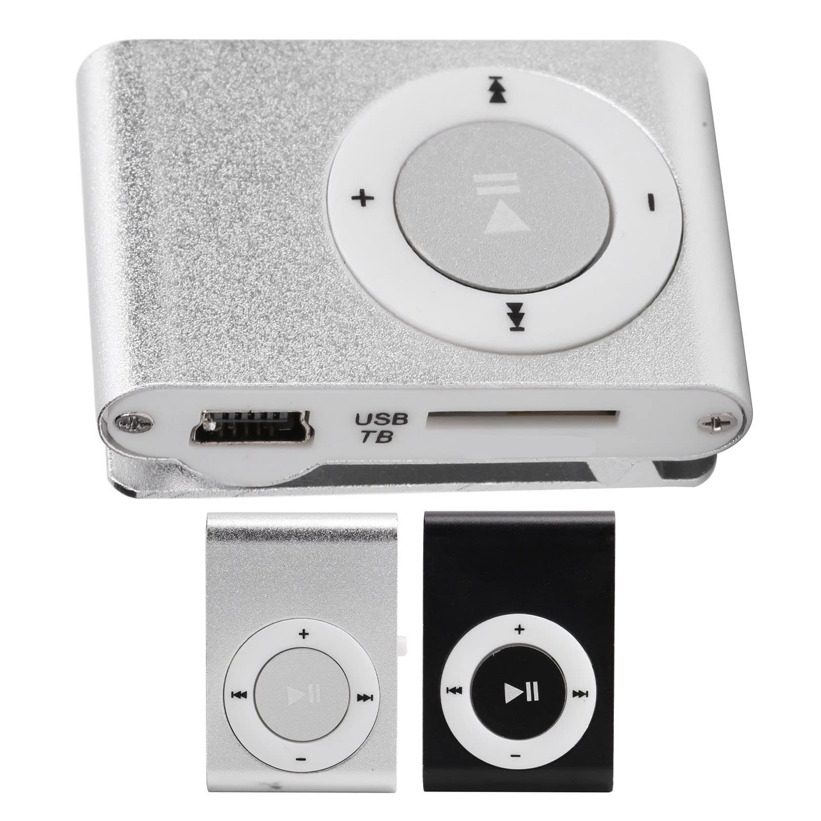 Mp3 Player Spotify, Clip on Mp3 Player Reproductor De Musica Walkmans with Earphone and USB Cable(??)