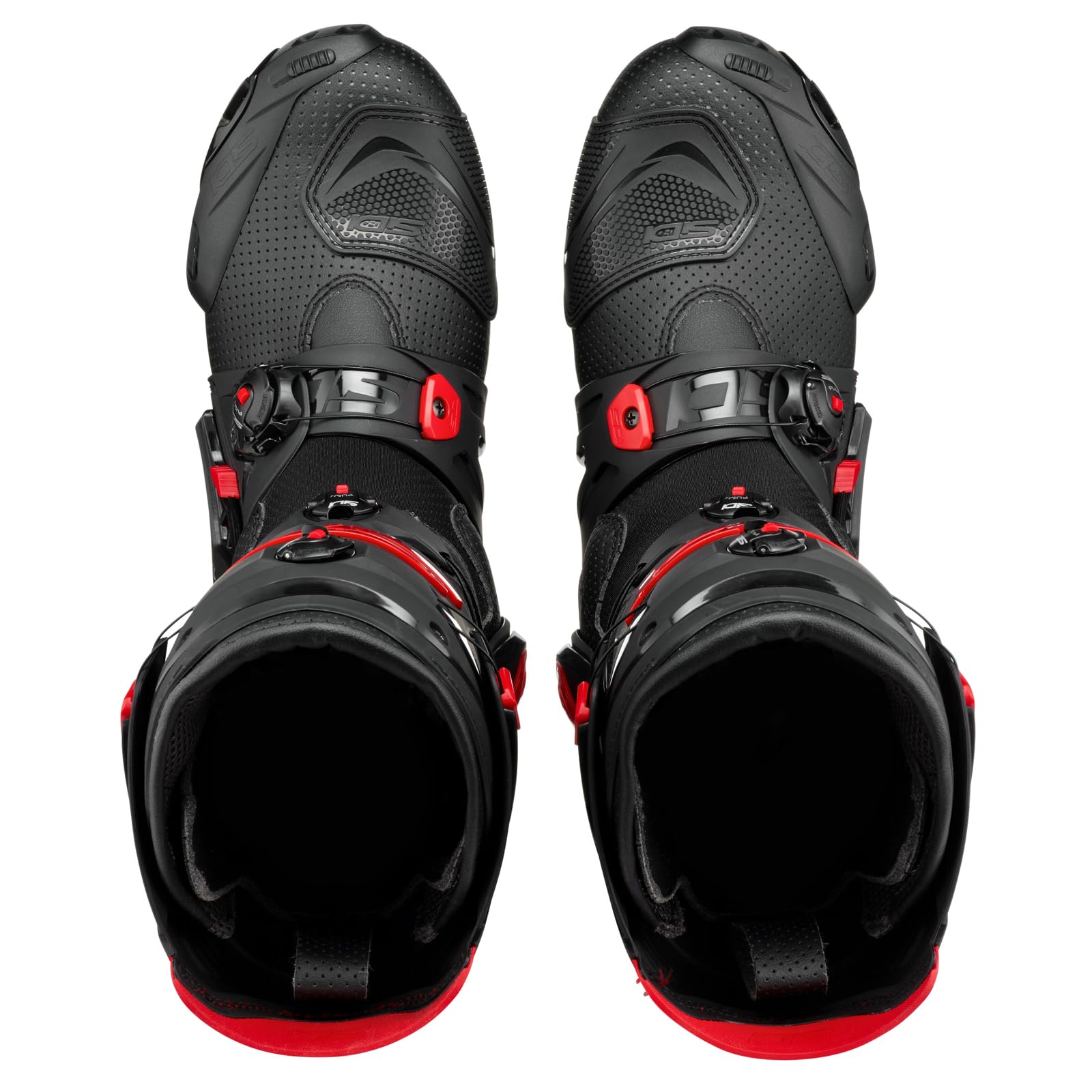 SIDI Men's Motorcycles Boots, Black Red, 44 EU