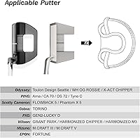 Vista 3 de Cubiertas para Cabeza de Palo de Golf Fundas para Putter Cubierta de Putter Mallet Cubierta de Putter Blade para Odyssey White Hot Pro Heel-Shaft