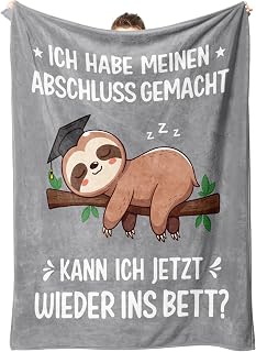 Bachelor Geschenk, Kuscheldecke Geschenke für bestandene Prüfung