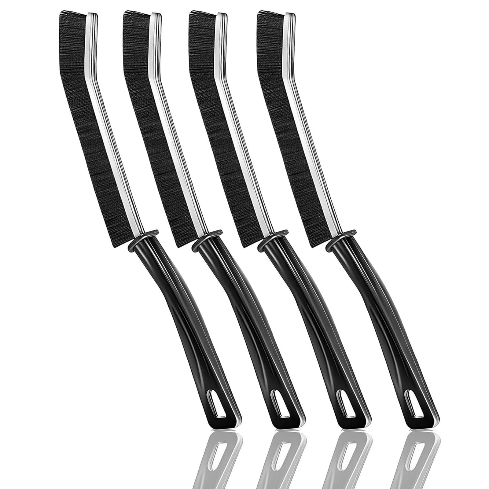 Redreo 4 Stück Fugenbürste, Hartborsten Eckenreinigungsbürste, Fugen Reinigungsbürste für Tiefenreinigung von Fensterrillen,Badezimmern,Küchenspülen und Fliesenfugen