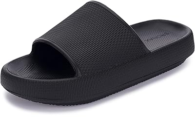 BRONAX Pillow Slippers for Women and Men | House Slides Shower Sandals | Cushioned Thick Sole