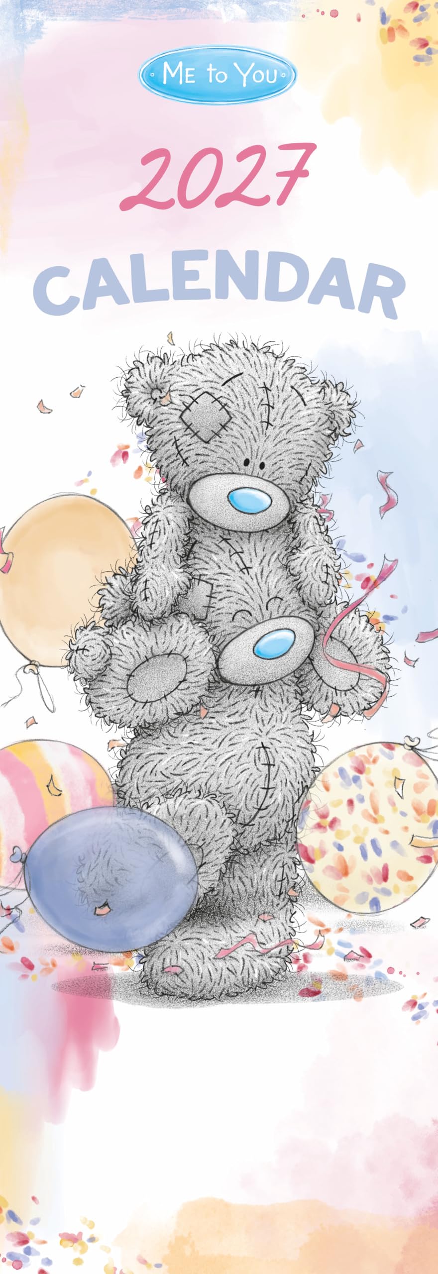 Me to You Tatty Teddy 2027 Classic Slim Calendar 14.5 x 42 cm - Official Collection