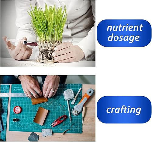 Miniatura 5 de Paquete de 20 jeringas de 0.0 fl oz con tapa para líquido, jeringas pequeñas de plástico de 1 cc con tapa, no estériles, sin aguja