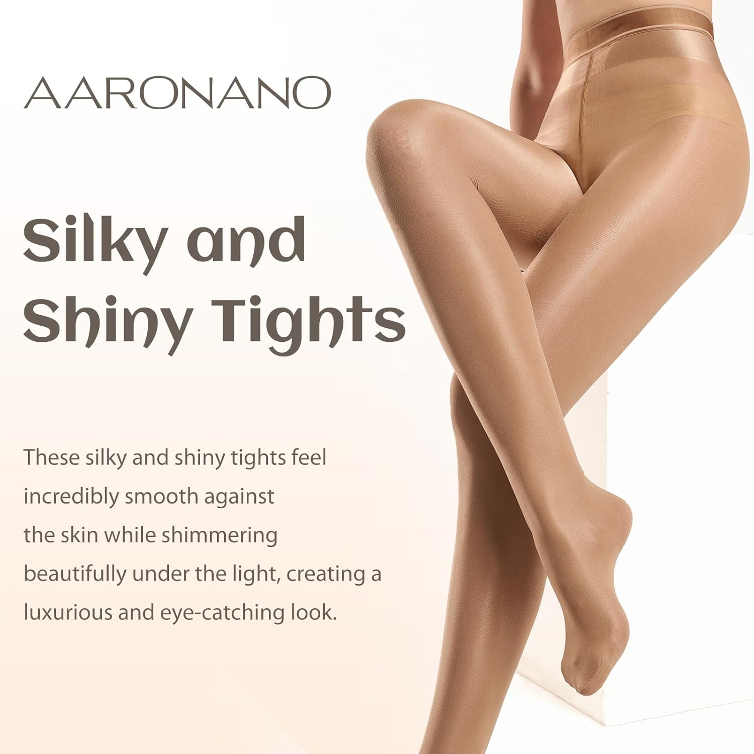 Shiny Pantyhose for Women Shimmer Dance Tights 70D Oil High Waist Stockings Jazz Tights - Image 3