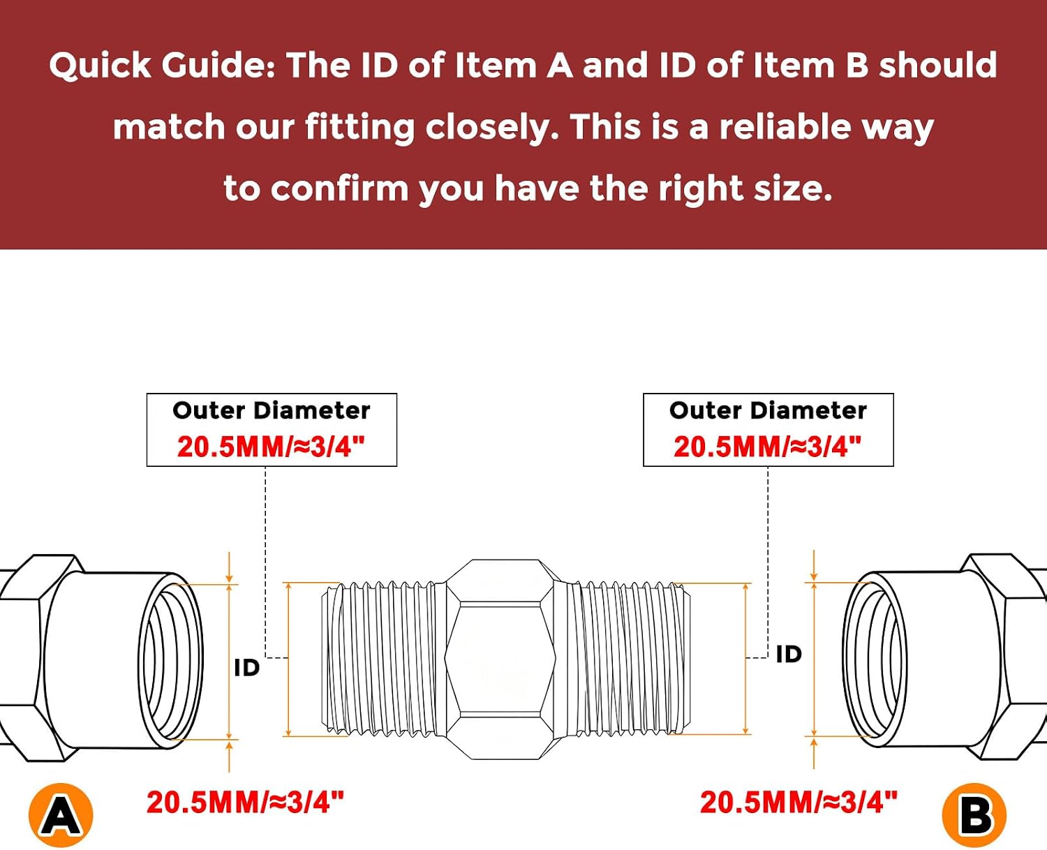 Pack of 10, 1/2" Male NPT to 1/2" Male NPT Solid 304 Stainless Steel Hex Nipple Hose Connectors, Male Pipe Adapter for Pipe Repair, Bathroom Remodel, Tool Extensions, Compression