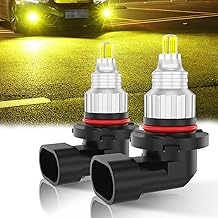 JOSHF HB3/9005 LED Headlight Bulb 360° -3000K Amber Yellow Light 20000LM, The Ultimate Solution for Safe and Performance Driving, DC12V/24V, Pack of 2