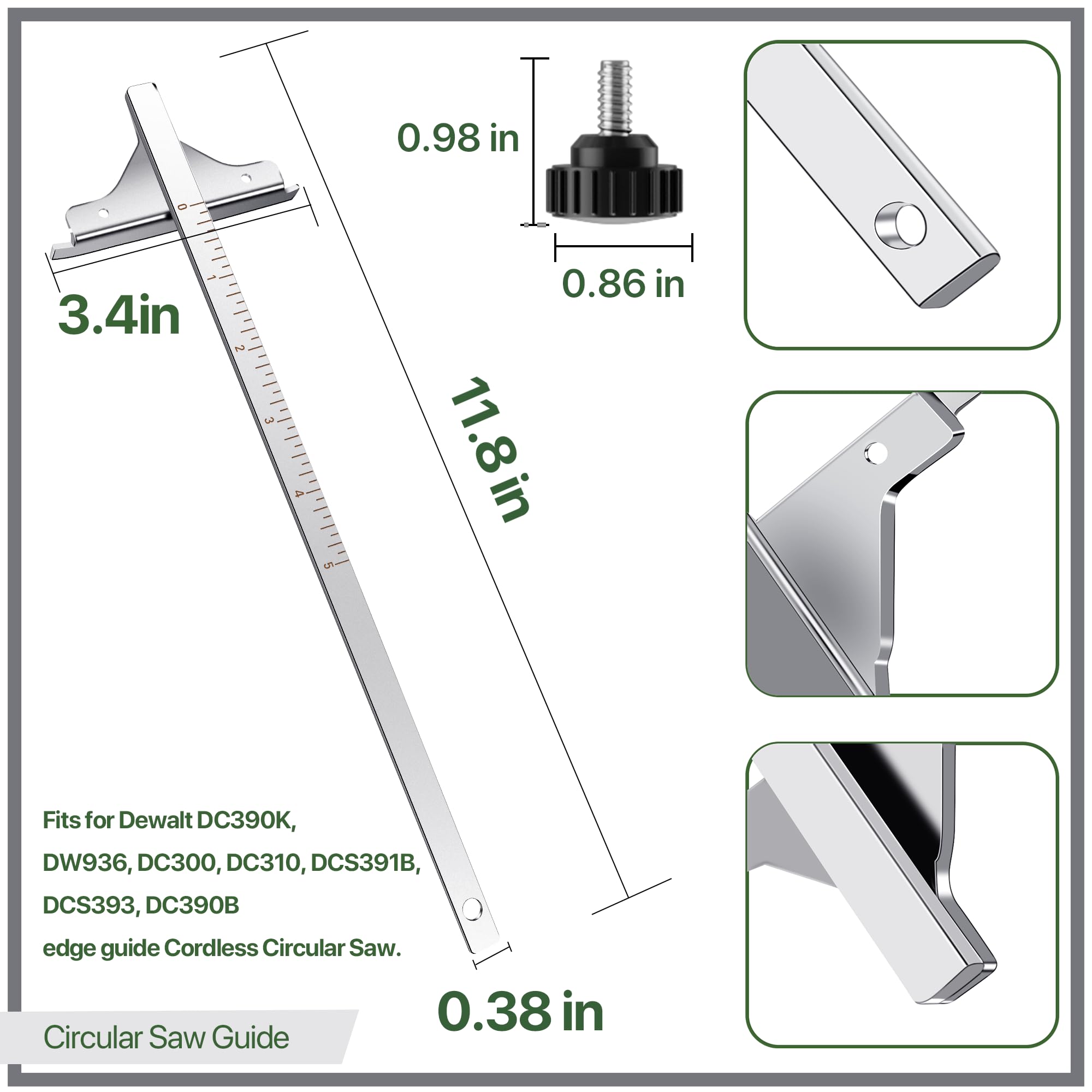 Circular Saw Guide 381091-00 Replacement Part Fits De-walt