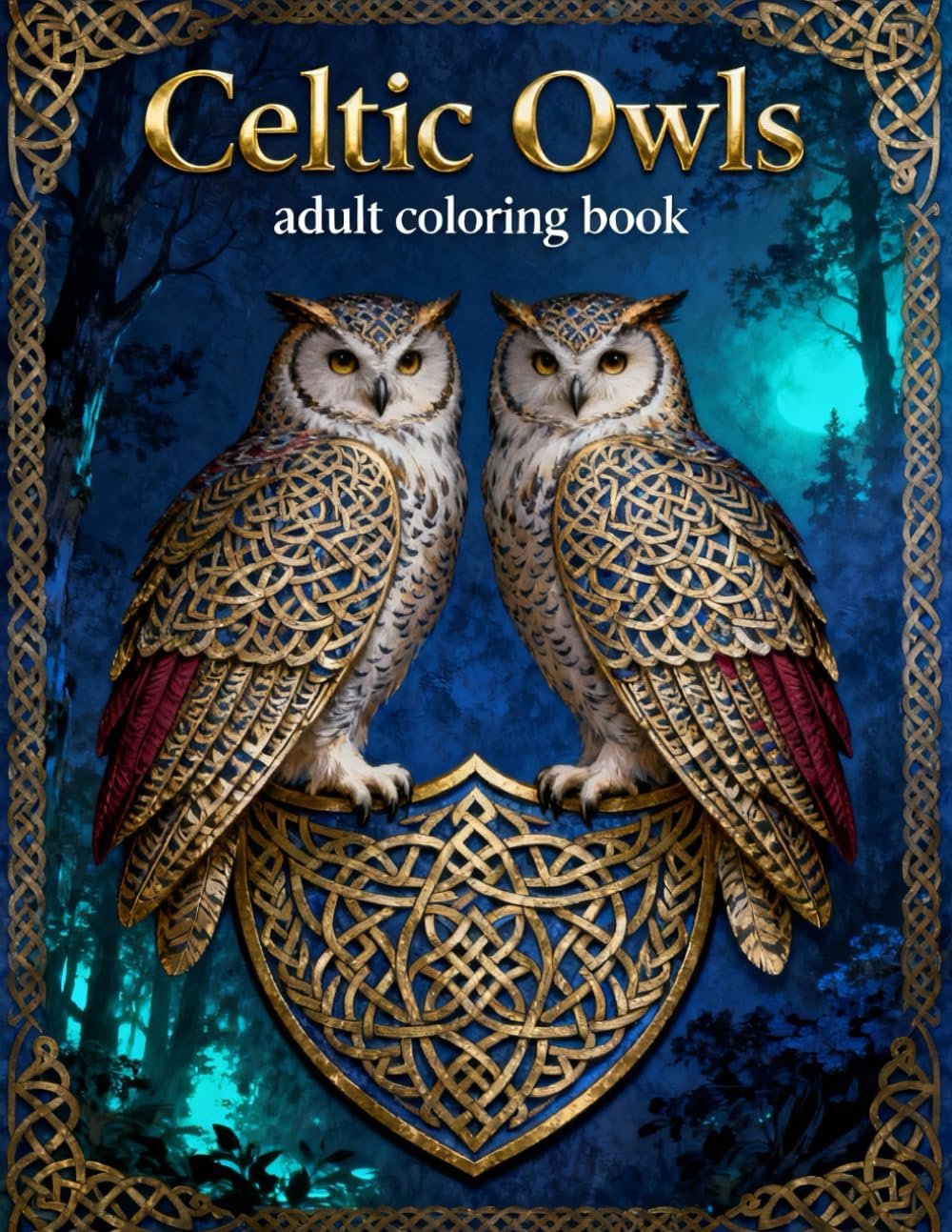 Celtic Owls – Adult Coloring Book: Intricate Celtic Owl Designs for Relaxation, Stress Relief, and Creative Mindfulness (Celtic Art Coloring Book Series)