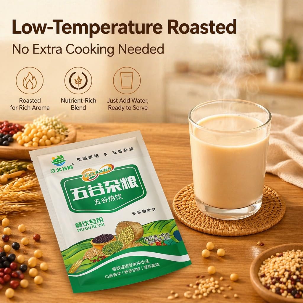8 Sabores De Cereales Mixtos, Paquete, 120 G Cada Uno, Ingredientes Instantáneos Avena Y Leche Soja, For El Restaurante Del Hotel En Casa