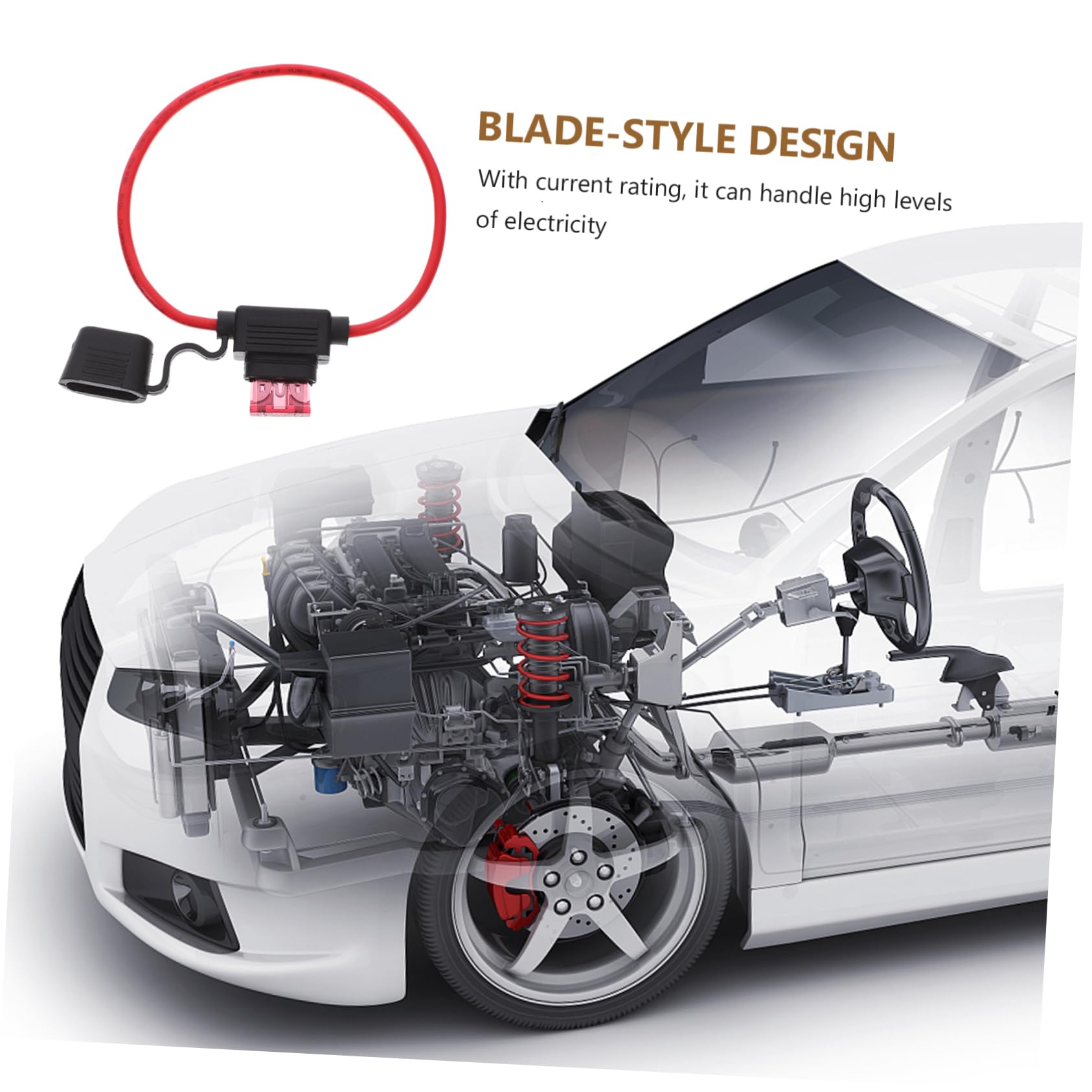 Portafusibile Atc 40a 12awg per Auto, Moto, Barca e Camion | Set da 10 Pezzi, Rame e Abs, Installazione Semplice, per Circuiti ed Apparecchi Elettrici