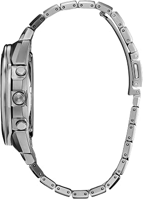 CITIZEN Men's Eco-Drive Sport Luxury Armor Watch in Super Titanium, Black Dial (Model: CA7058-55E)