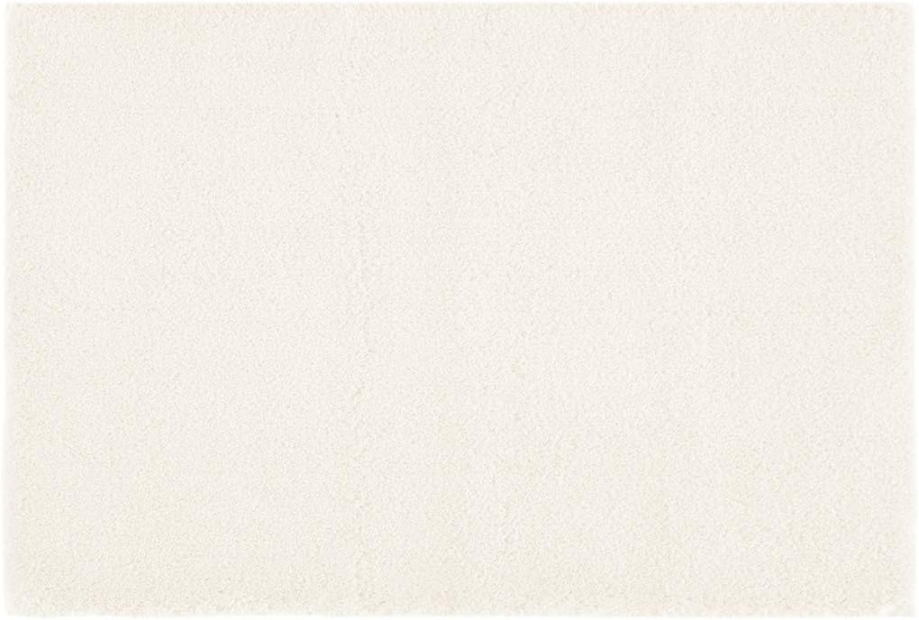 Madison Park Signature Marshmallow Bathroom Rug Non Slip, Luxrurious Plush Mat, Absorbent, Quick Dry, Spa Design Bath Room Décor, 20x30, Ivory