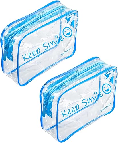 Miniatura 5 de Bolsa de aseo de PVC transparente, impermeable, bolsa de cosméticos, minimalista, bolsa de maquillaje, pequeña bolsa de cosméticos ordenada, bolsa