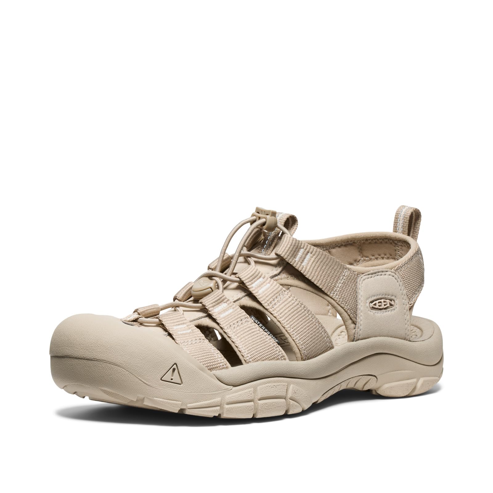 KEEN Men's Newport H2 Closed Toe Water Sandals, Monochrome/Plaza Taupe, 10.5