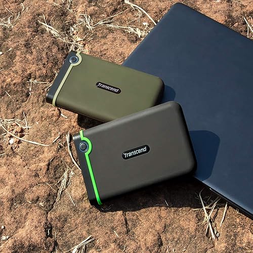 Miniatura 3 de Transcend 1TB USB 3.1 Gen 1 StoreJet 25M3S SJ25M3S Disco duro externo resistente TS1TSJ25M3S, gris