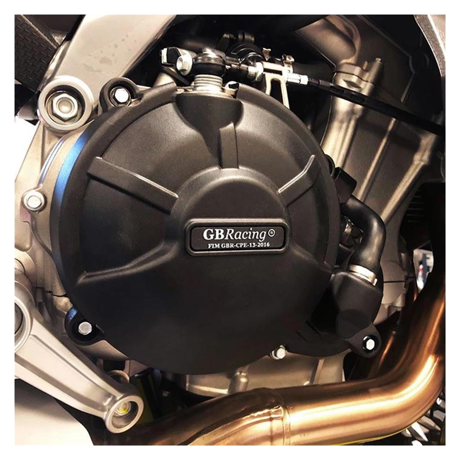 Coperchio Basamenti Motore Kit Copertura Protettiva Carter Motore Statore for Aprilia RS 660 Tuono 660 2021-2023 Coperchio Frizione Moto(Black)