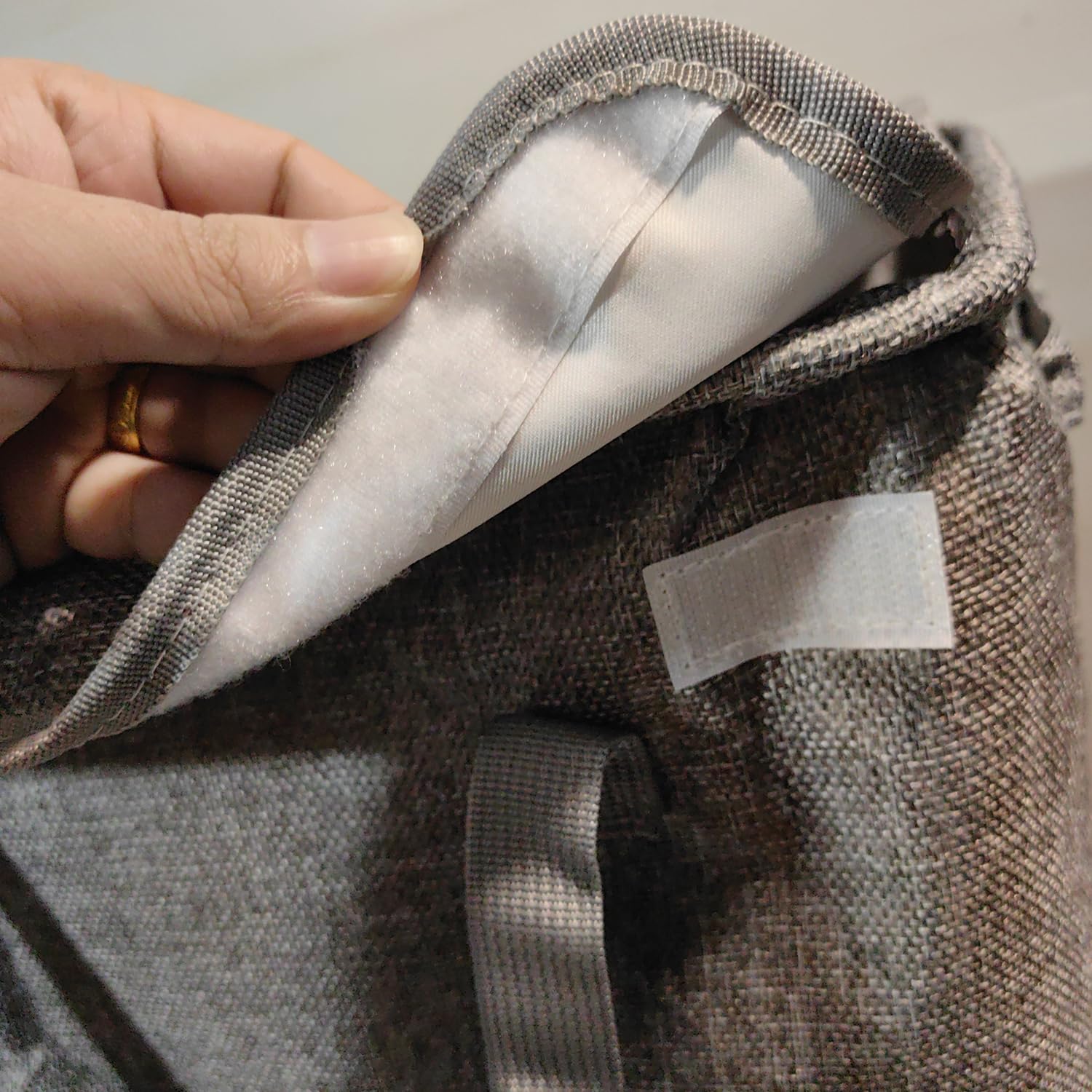 Cesto per la Biancheria con Coperchio - Grigio Scuro 1pc Portabiancheria Sporca Stretto Pieghevole Maniglia il Trasporto e Camere da Letto, Appartamenti, Dormitori caravan.
