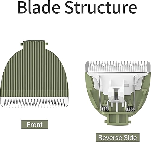 Miniatura 5 de MANSPOT Recortadora de pelo de ingle para hombres y mujeres, recortadora eléctrica de bolas, cabezas de hoja de cerámica, impermeable, para la ingle