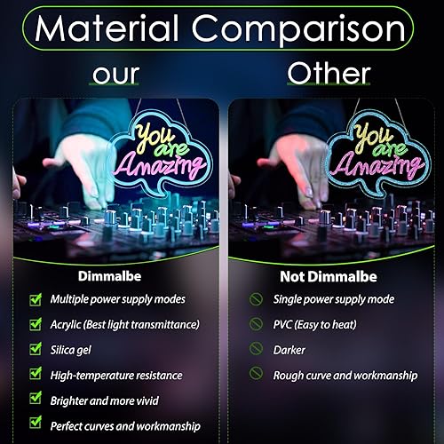 Miniatura 53 de Letrero de neón Sunset Seabird para decoración de pared, letrero de onda de neón con luz LED, letreros LED para pared de dormitorio, letreros de