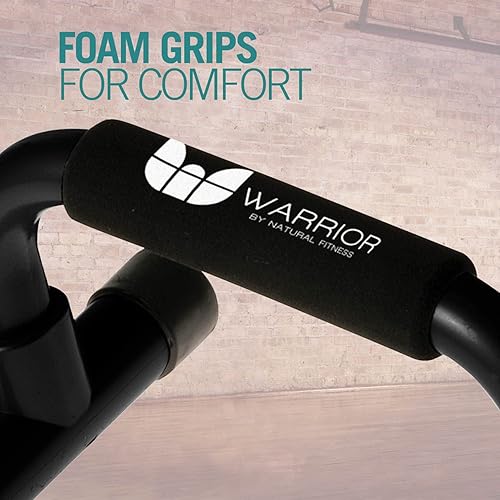 Miniatura 4 de Warrior Barras de flexiones  Soporte de entrenamiento de fitness para la parte superior del cuerpo y el pecho  en ángulo con agarre cómodo y base