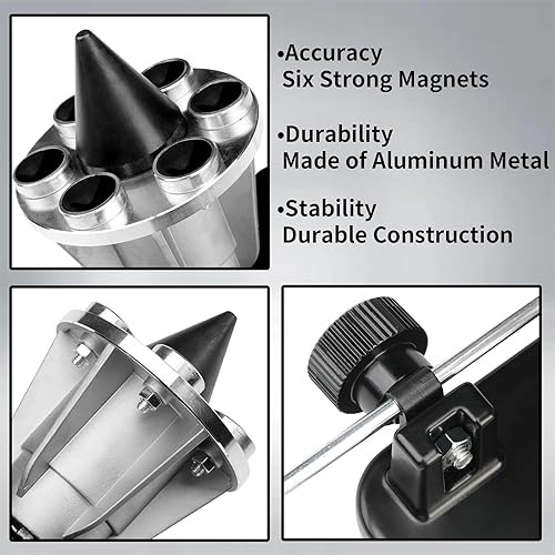 Miniatura 5 de ATRACYPART 42-047 Equilibrador magnético de cuchillas de montaje en pared, compatible con todas las cuchillas de cortacésped, Stihl Troy Husqvarna y