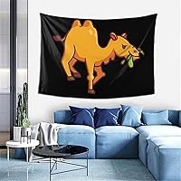 Vista 9 de LIFANGMI Camels Are Grazing Tapestry Wall Hanging 60x40 Inch Bedroom Living Room Dormitory Home Decoration Wall Tapestry