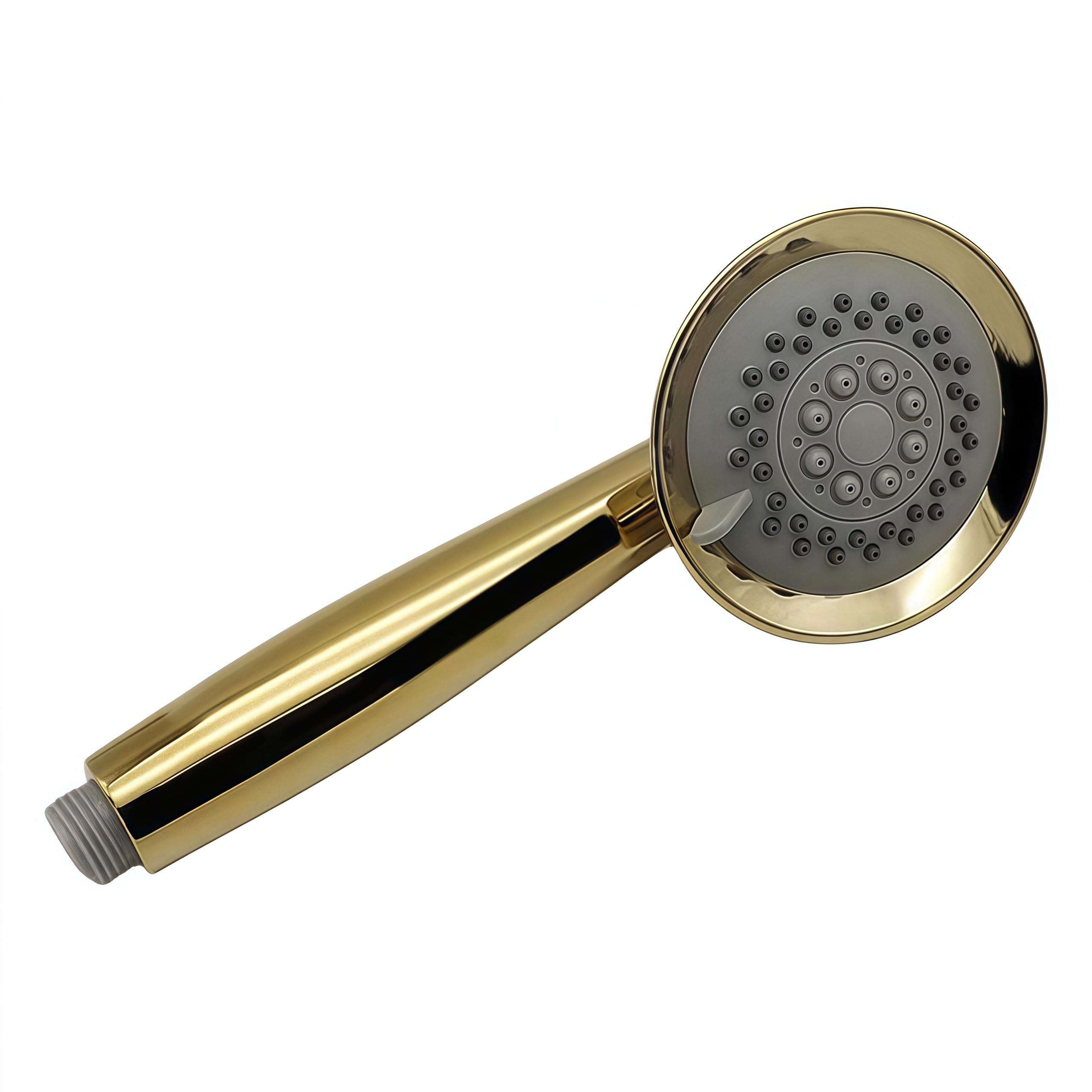 Cabezal de Ducha Ducha de mano con baño de cobre macizo chapado en oro de tres funciones Cabezal de ducha de mano con baño de lujo con soporte dorado y manguera de ducha