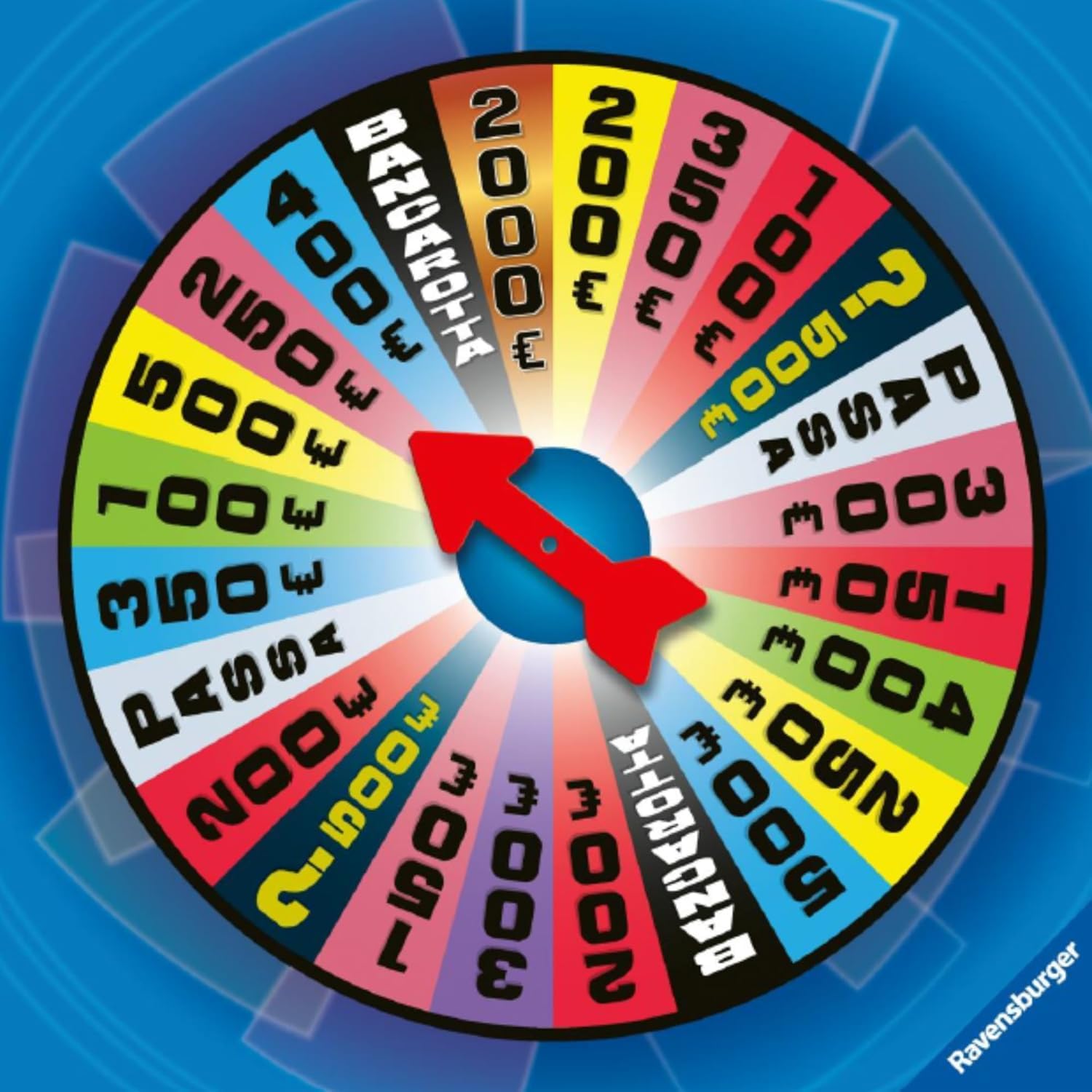 Ravensburger - La Ruota Della Fortuna | Giochi Da Tavolo Adulti | Gerry Scotti | Giochi Da Tavolo Divertenti +14 Anni | Gioco Da Tavola | 3+ Giocatori