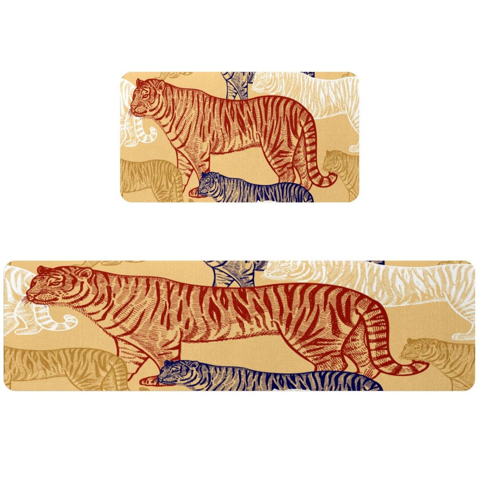 Tapis de cuisine tigre absorbant et antidérapant pour sécuriser votre sol