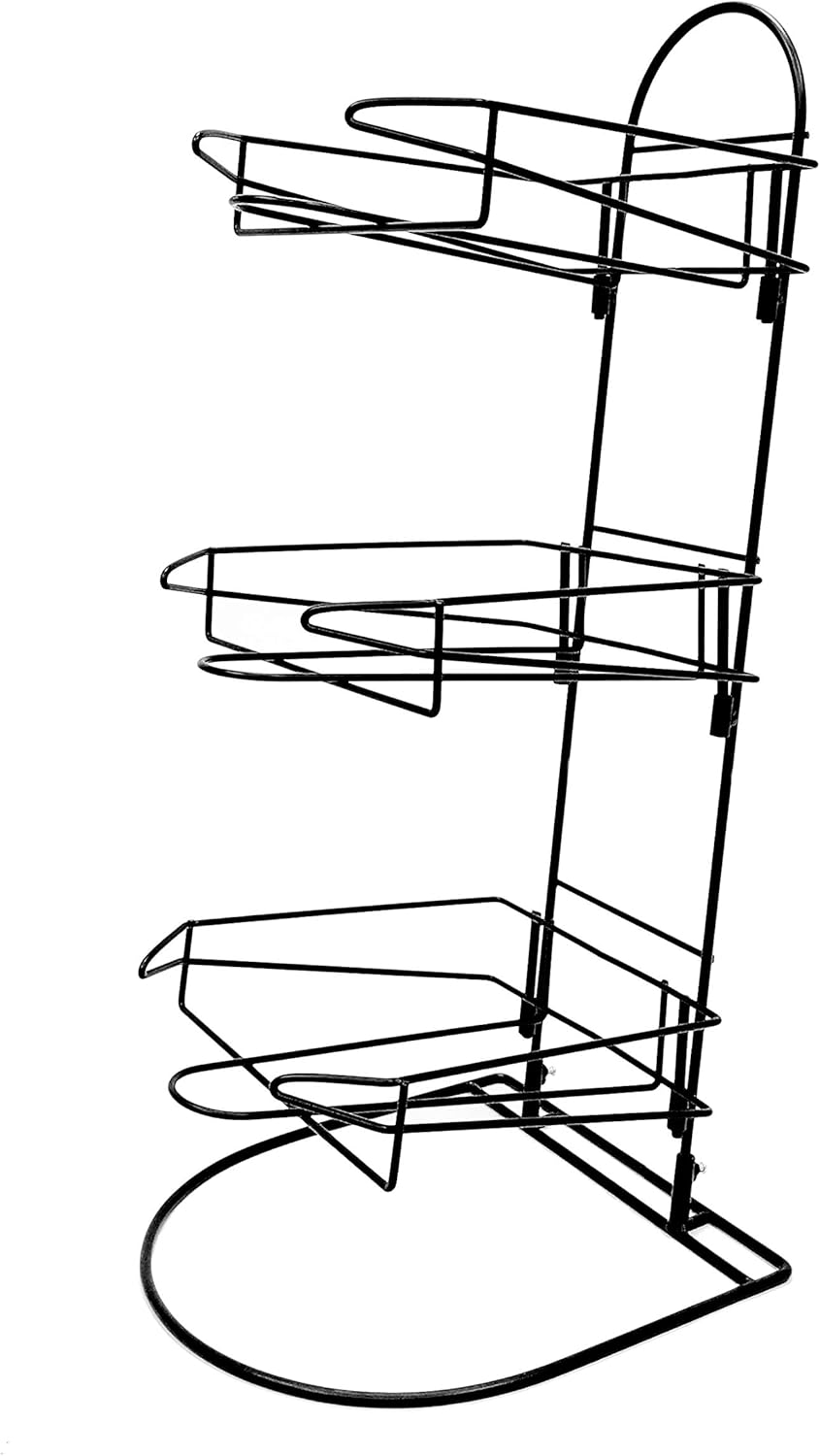 FixtureDisplays® Counter Hat Display with 3 Pockets for Displaying Multiple Hats, Caps or Similar Types of Headwear 10047