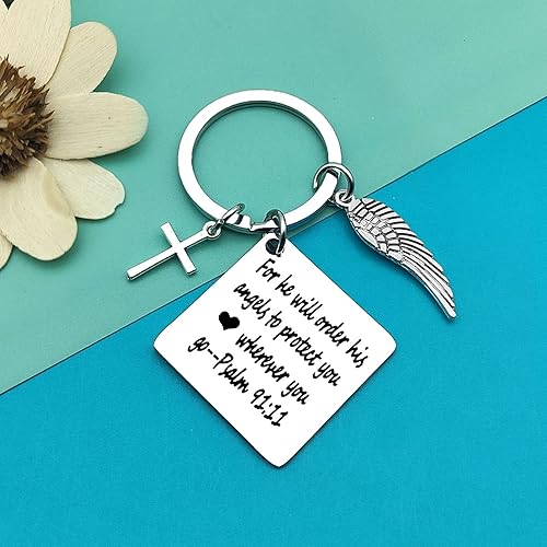 Miniatura 6 de Llavero cristiano de regalo para mujeres y hombres, joyería religiosa, regalos de primera comunión, regalos de cumpleaños, bautismo, llavero con
