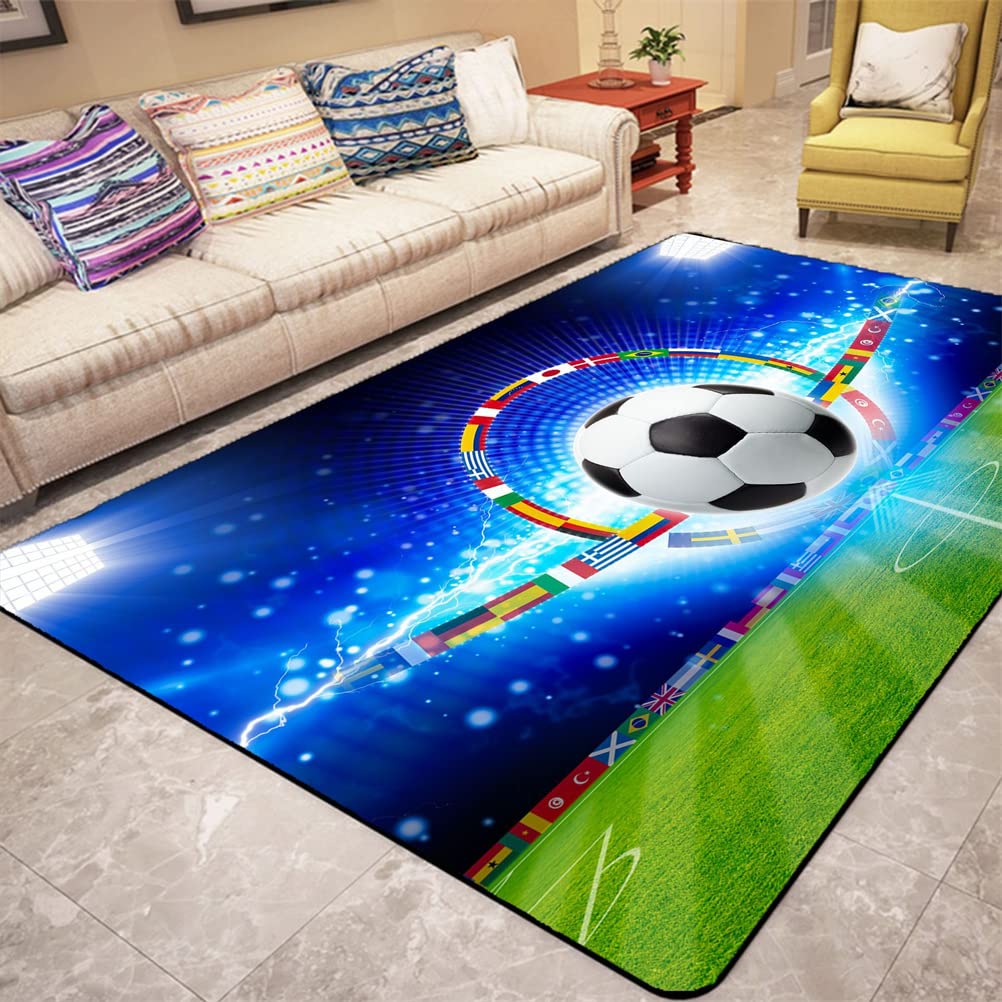 POLDE Groen Voetbalkleed Woonkamer Slaapkamer Antislip Home Mat Hal Keuken Balkon Mat