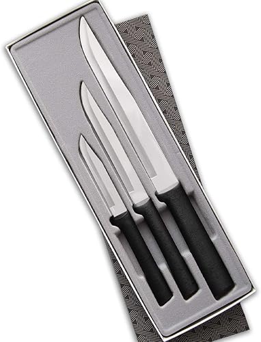 Miniatura 7 de Rada Cubiertos de inauguración de la casa Set de regalo - 3 piezas Cuchillos de acero inoxidable con mango de aluminio cepillado fabricado en los