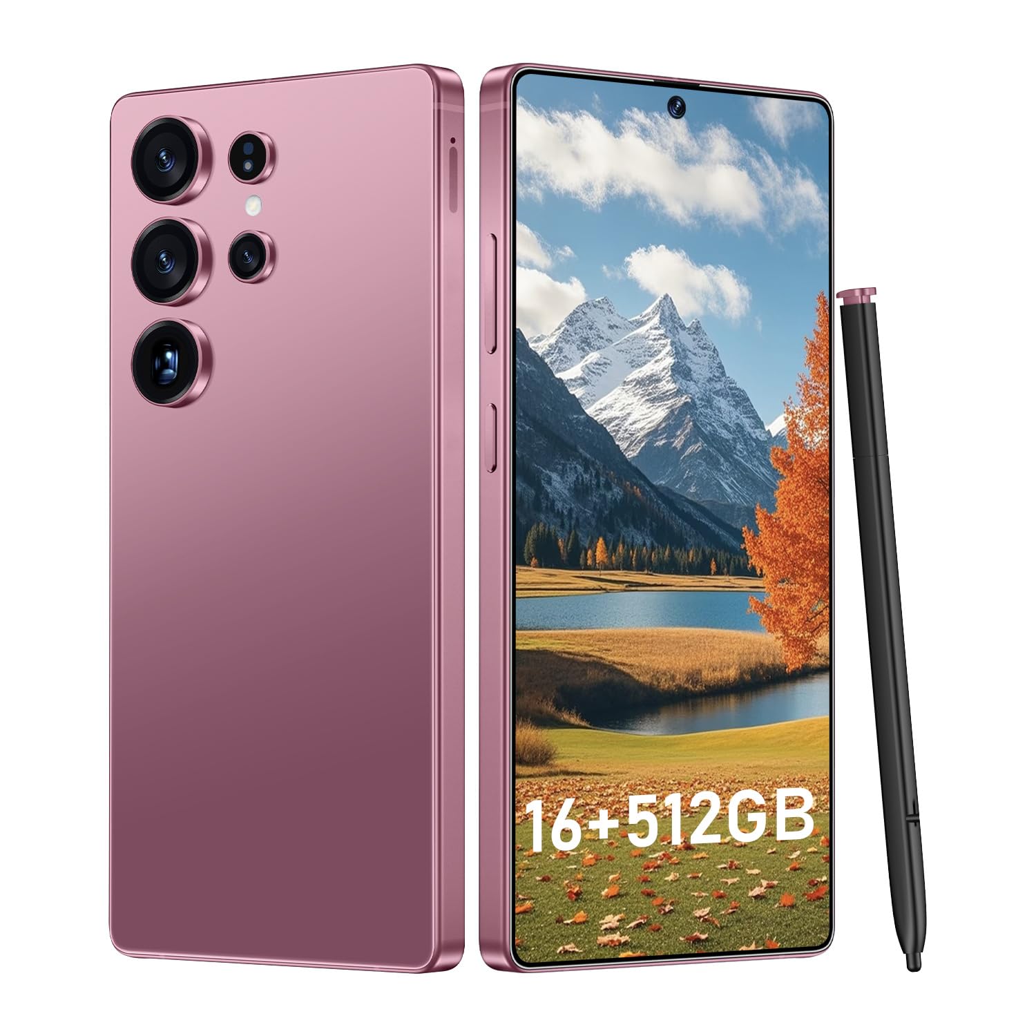 I25 Ultra: Powerhouse 16GB/512GB, 2-Day 7000mAh Battery, Huge 6.99" Android 14 Phone w/Built-in Stylus - Your All-in-One Device The Superior Choice (Rose)