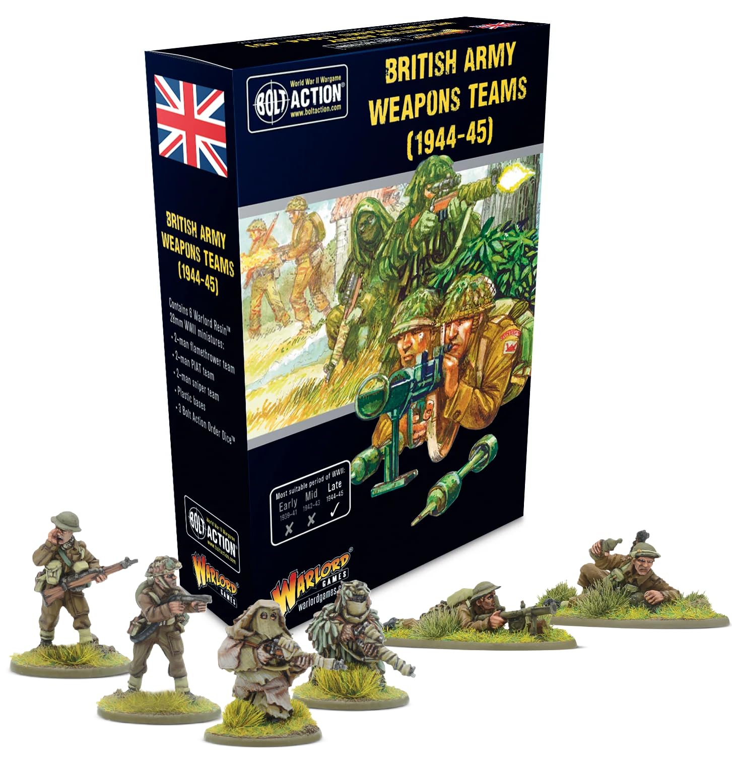 British Army Weapons Teams (1944-45) - Warlord Games Bolt Action Miniatures