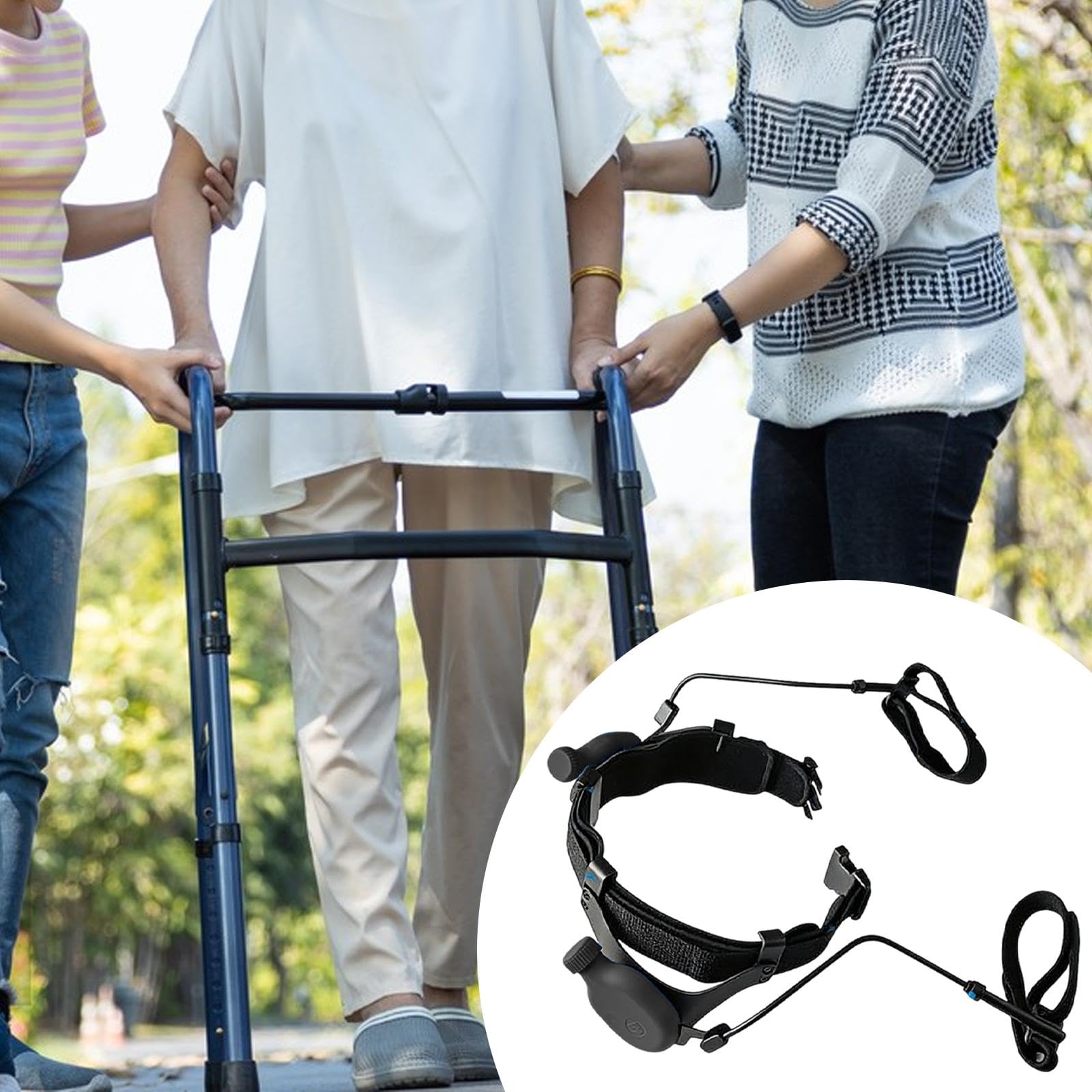 Exoesqueleto para Piernas, Ayuda para Caminar, Asistencia para Subir Escaleras Y Montañismo, Equipo de Asistencia para Inferiores para Pe, Negro, M
