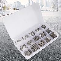 Vista 5 de Passfeder Sortiment - Juego de llaves de eje SAE de acero inoxidable, 140 unidades de accionamiento paralelo, llave de extremo redondo, juego