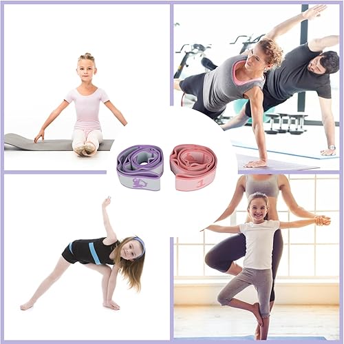 Miniatura 2 de Correa elástica para yoga con bucles, correas elásticas CEILIWEN para terapia física, banda elástica de pilates, bandas elásticas para ejercicio,