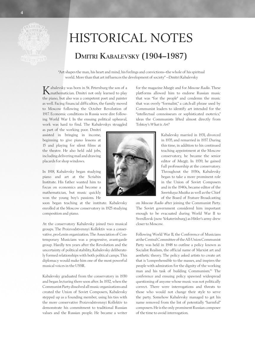 Dmitri Kabalevsky - Thirty Pieces for Children, Op. 27 - Book with Online Media with Recordings of Performances Schirmer Performance Editions