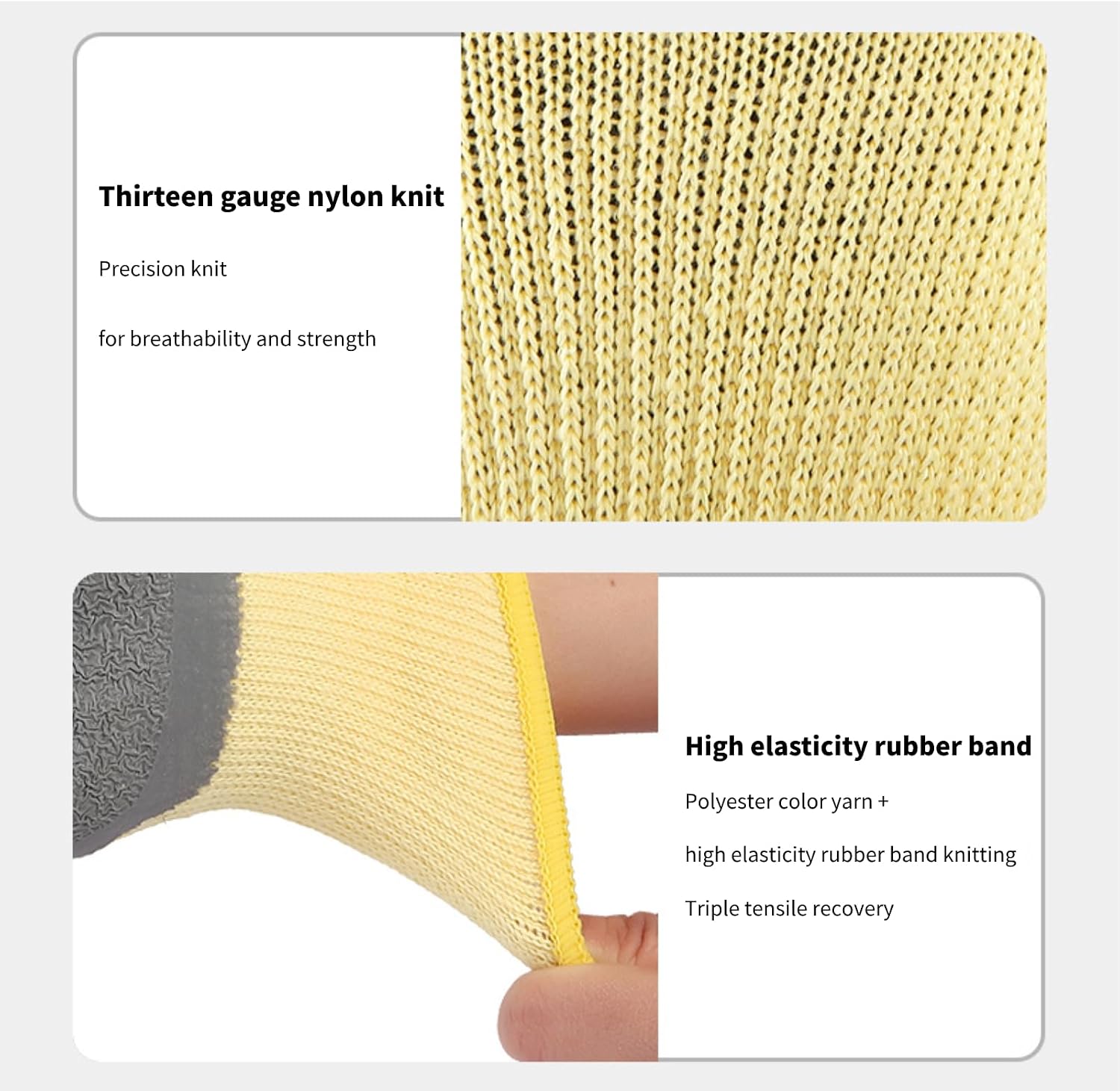 Eujgoov Rubber Insulation Work Gloves Electric Electrician Gloves Flame Retardant 400V for Electric Maintenance