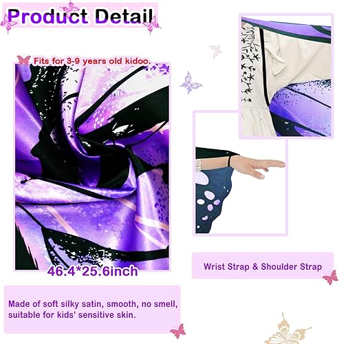 Miniatura 5 de Disfraz de alas de mariposa para niñas, alas de hada, diadema, máscara de mariposa, juguetes de fiesta, regalos