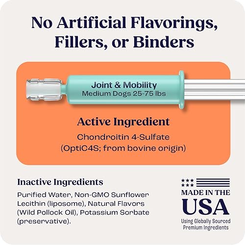 Miniatura 3 de Summit Animal Lift - Suplemento de salud para aliviar el dolor canino, vitamina de apoyo para la cadera y las articulaciones, cronroitina líquida