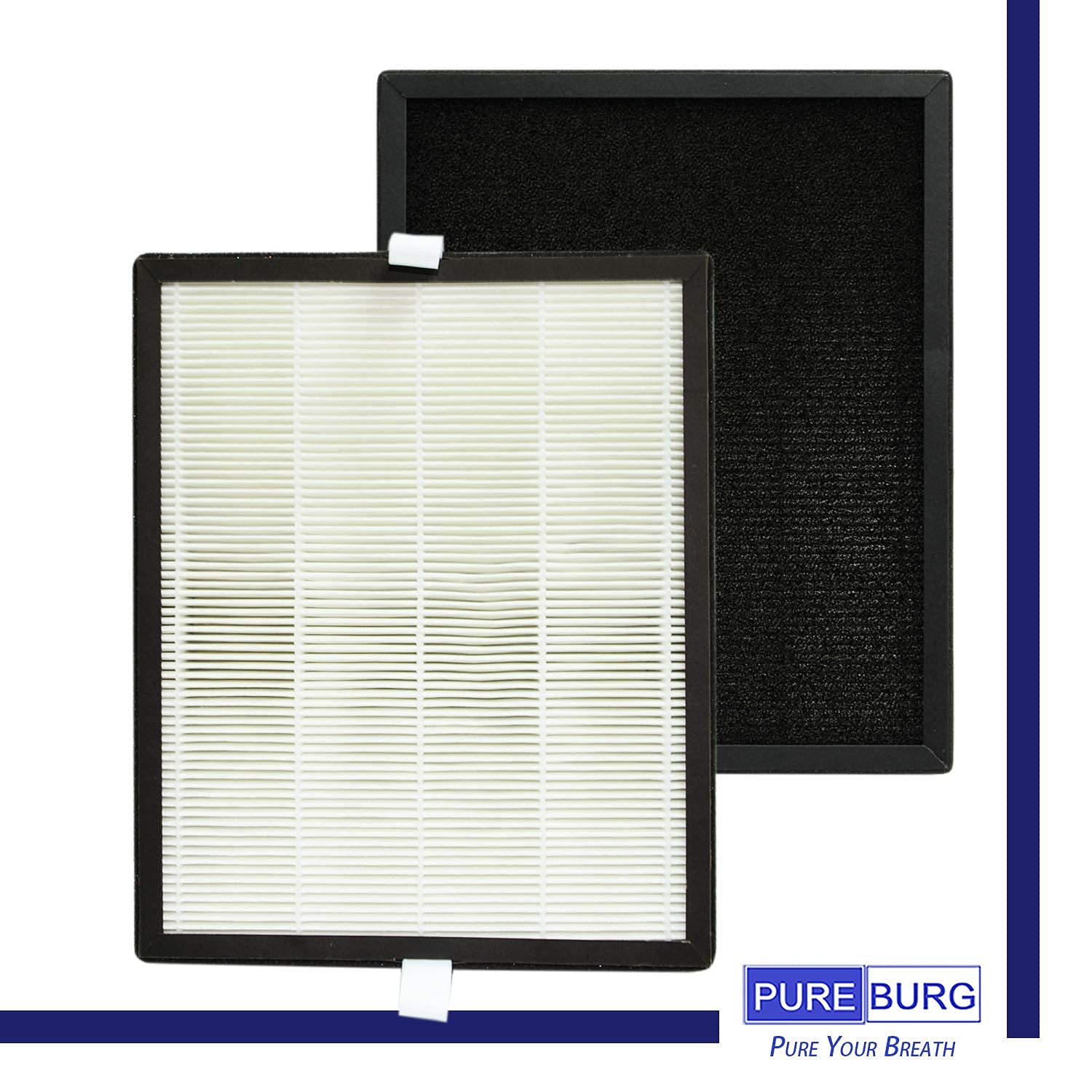 PUREBURG H07 Filtro HEPA di ricambio compatibile con purificatore d'aria portatile da tavolo H07, H13 Air Clean, confezione da 2