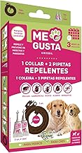 ME GUSTA Pack of Collar and Pipettes Repellent for Dogs | Includes 1 Collar and 2 Pipettes | Repels All Kinds of Insects
