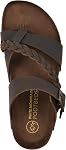 WHITE MOUNTAIN womens Hazy Footbed Sandal Flat Sandal