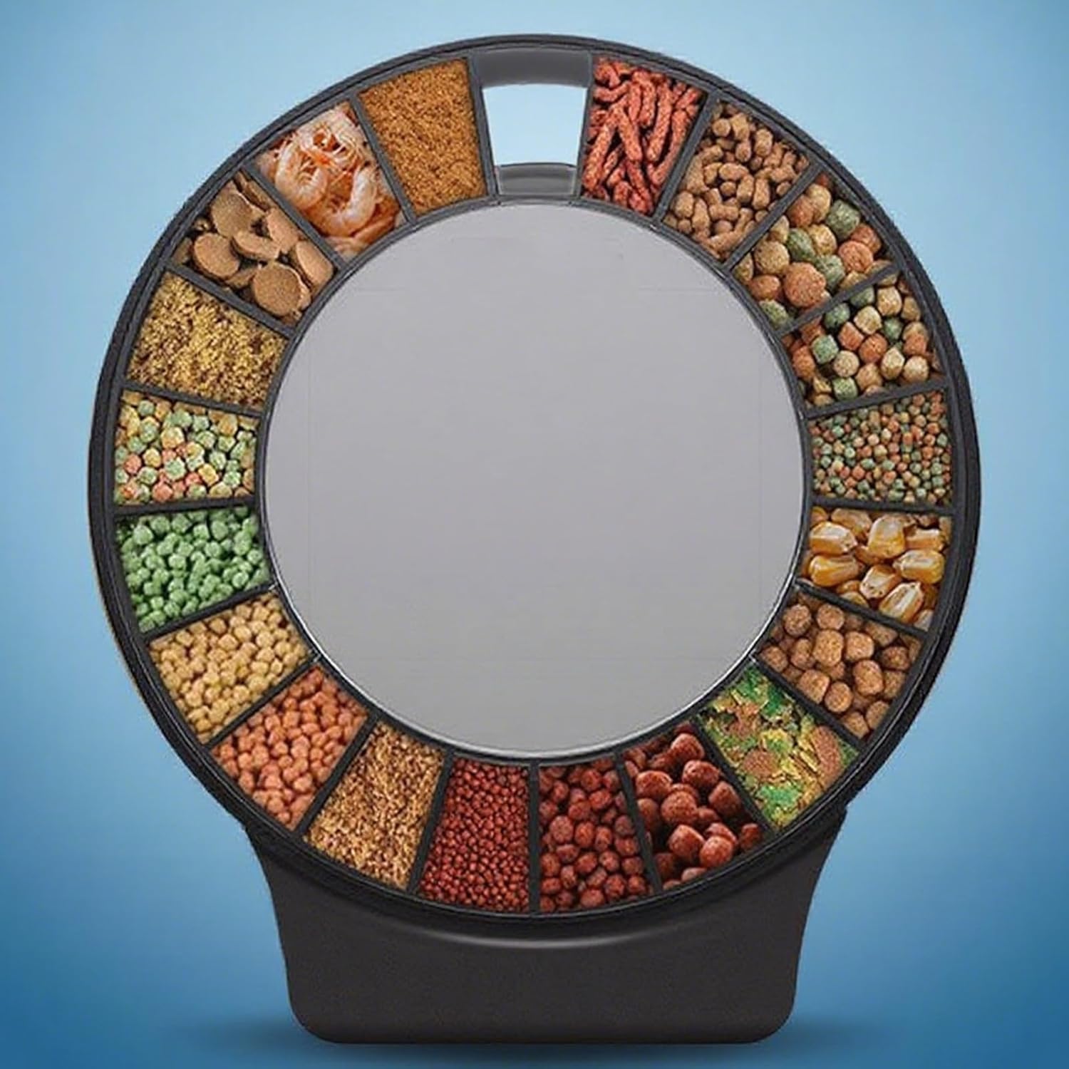 Fish Tank Automatic Feeder - Auto Food Dispenser with 6 Timers for Aquarium - Large Capacity Fish Tank Feeder | for Turtle Betta Tetrasfrog Axolotl Shrimp Saltwater Freshwater Home Office